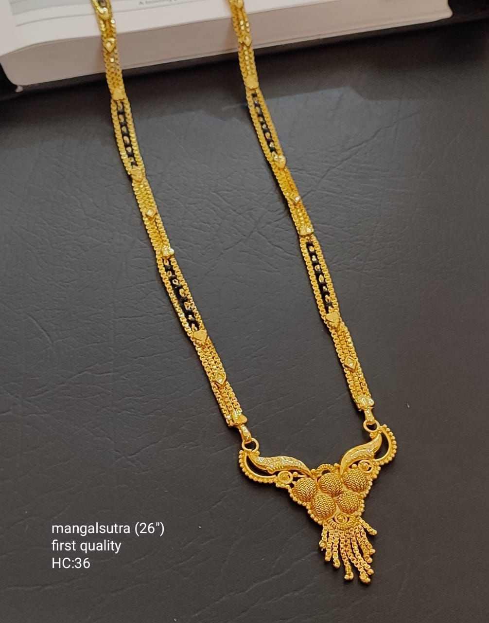 Mangalsutra with gold pendant hotsell